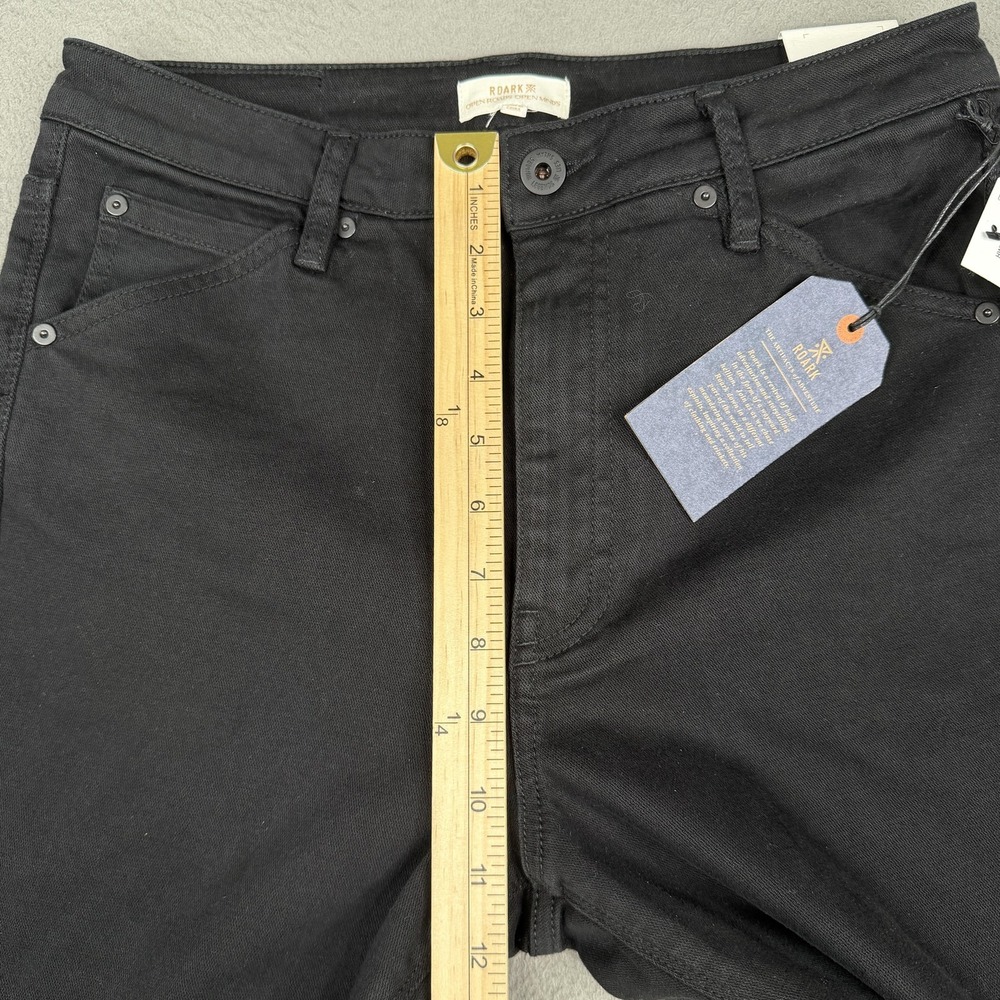 Roark HWY 395 Stovepipe Jeans Womens 29 Black High Rise Denim Pants Casual - Picture 8 of 13